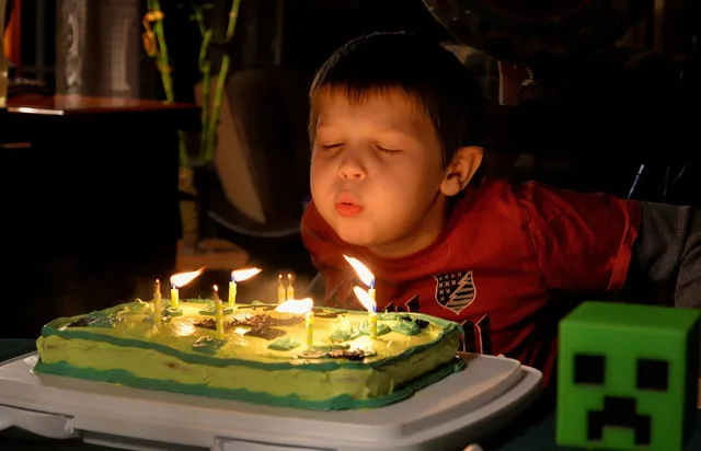 festival, candles, cake, boy, gifts, happy birthday, child. Celebrity children coverage gets reviewed on a birthday, not a deadline